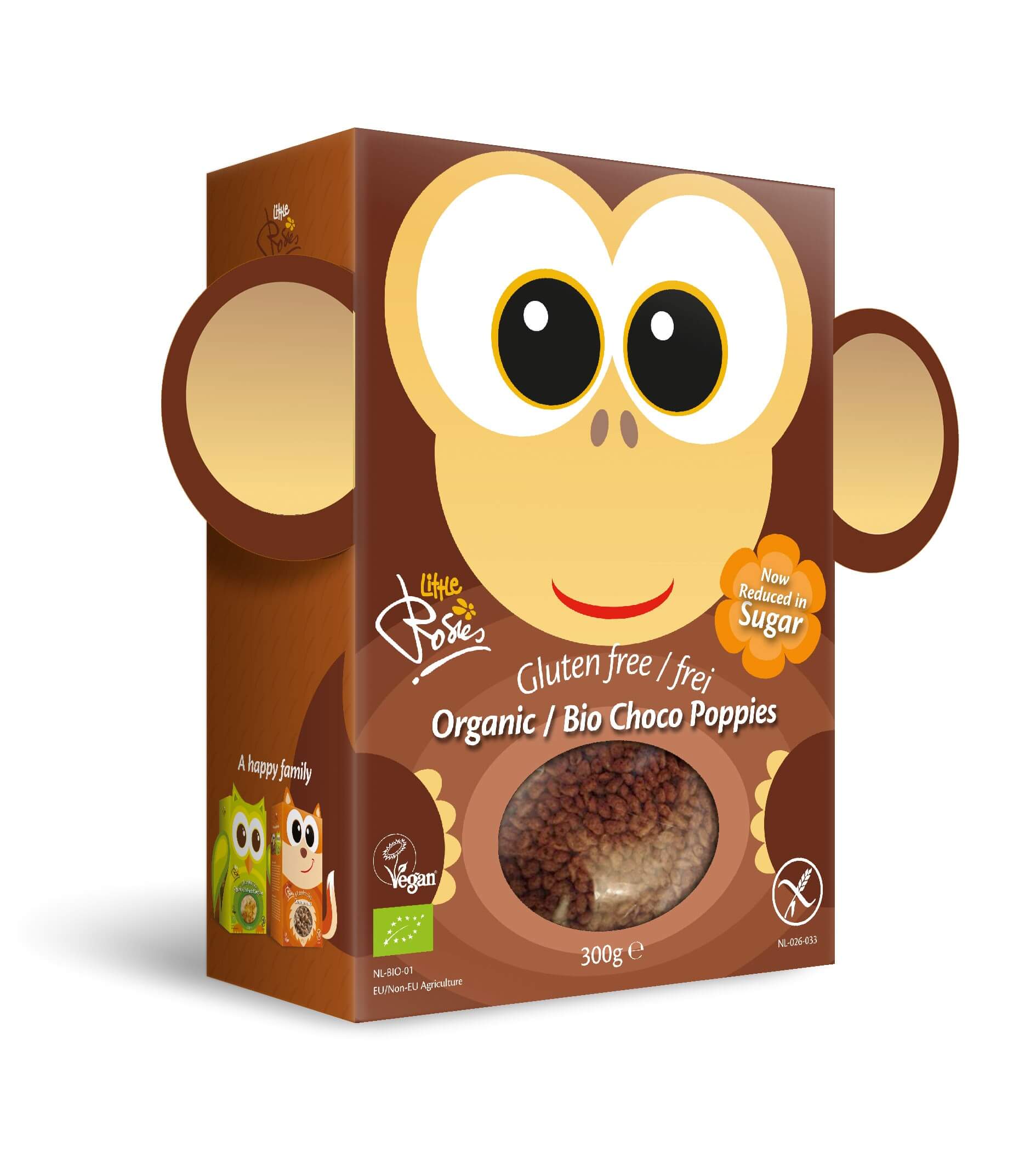 Rosies Monkey chocopops s.gluten bio 300g